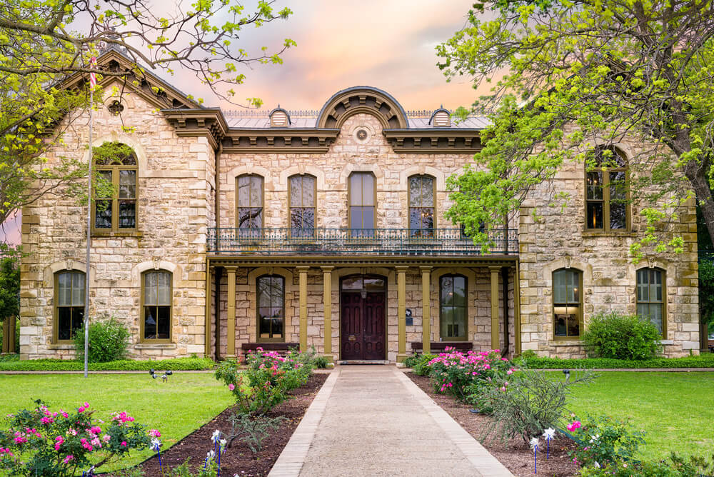 Historic old building in Fredericksburg, TX