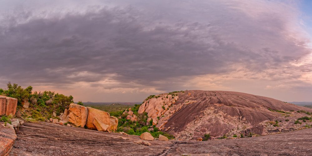 A picture of Enchanted Rock, one of the most popular Fredericksburg attractions